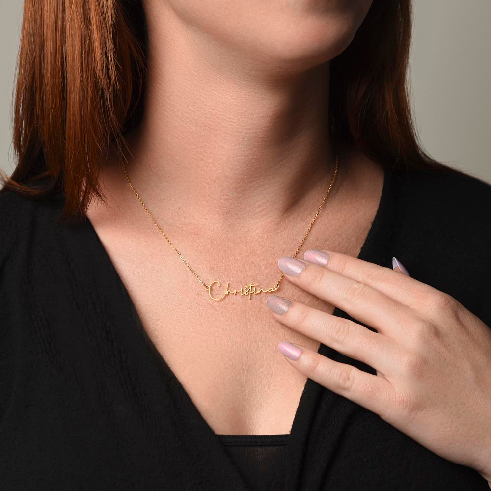 For DAUGHTER: Signature Style Name Necklace HURRY, WHILE SUPPLIES LAST!