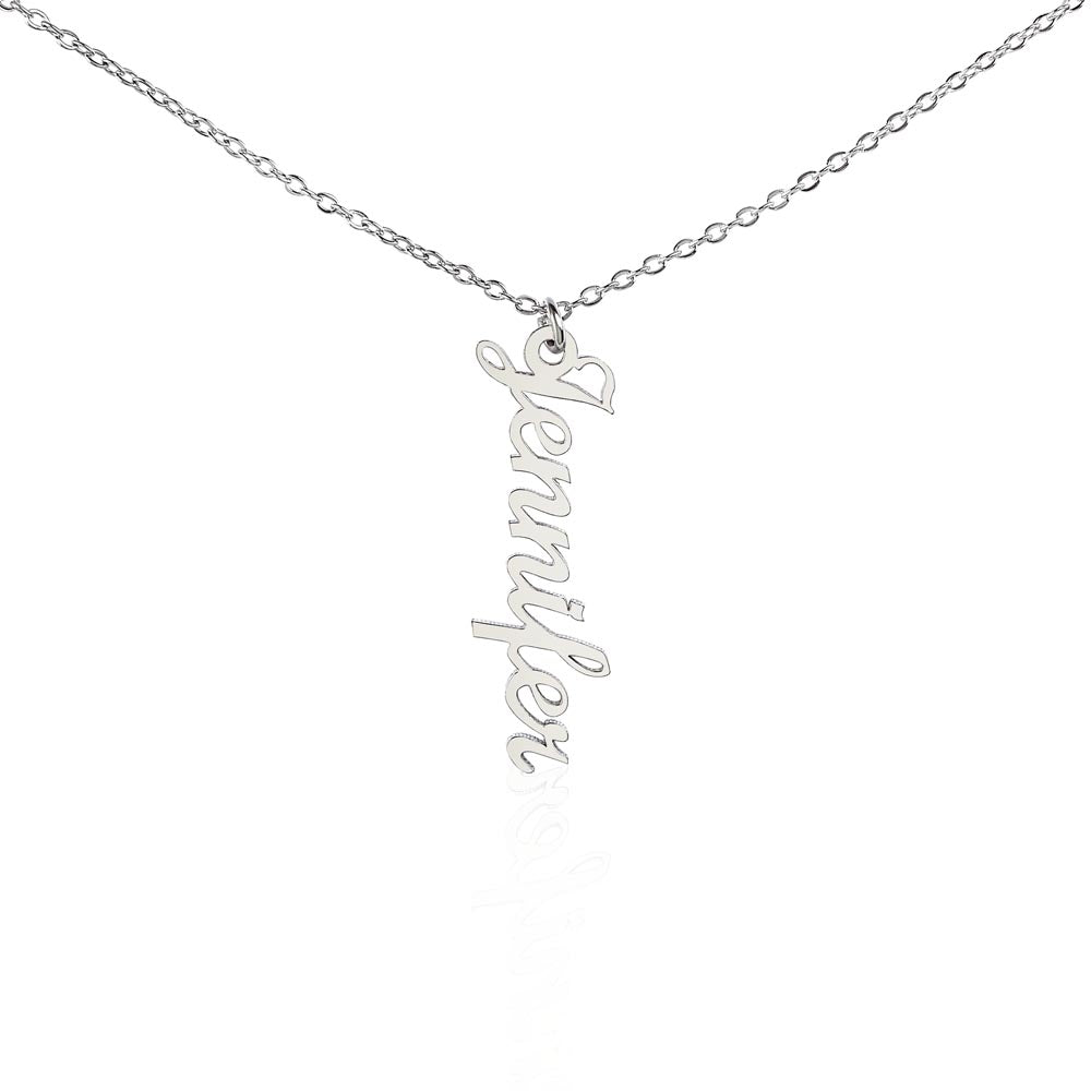 For ME: CUSTOM Vertical Name Necklace