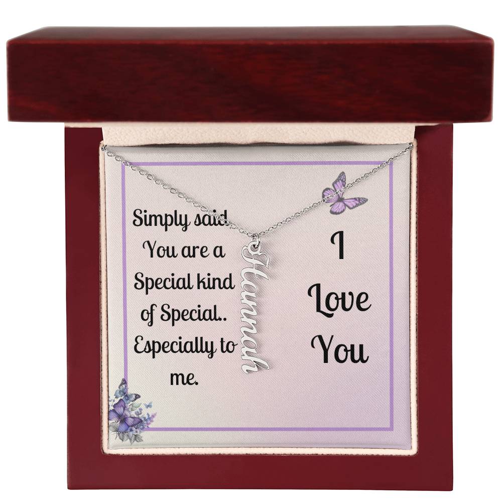 For HER: CUSTOM Vertical Name Necklace - Option 2
