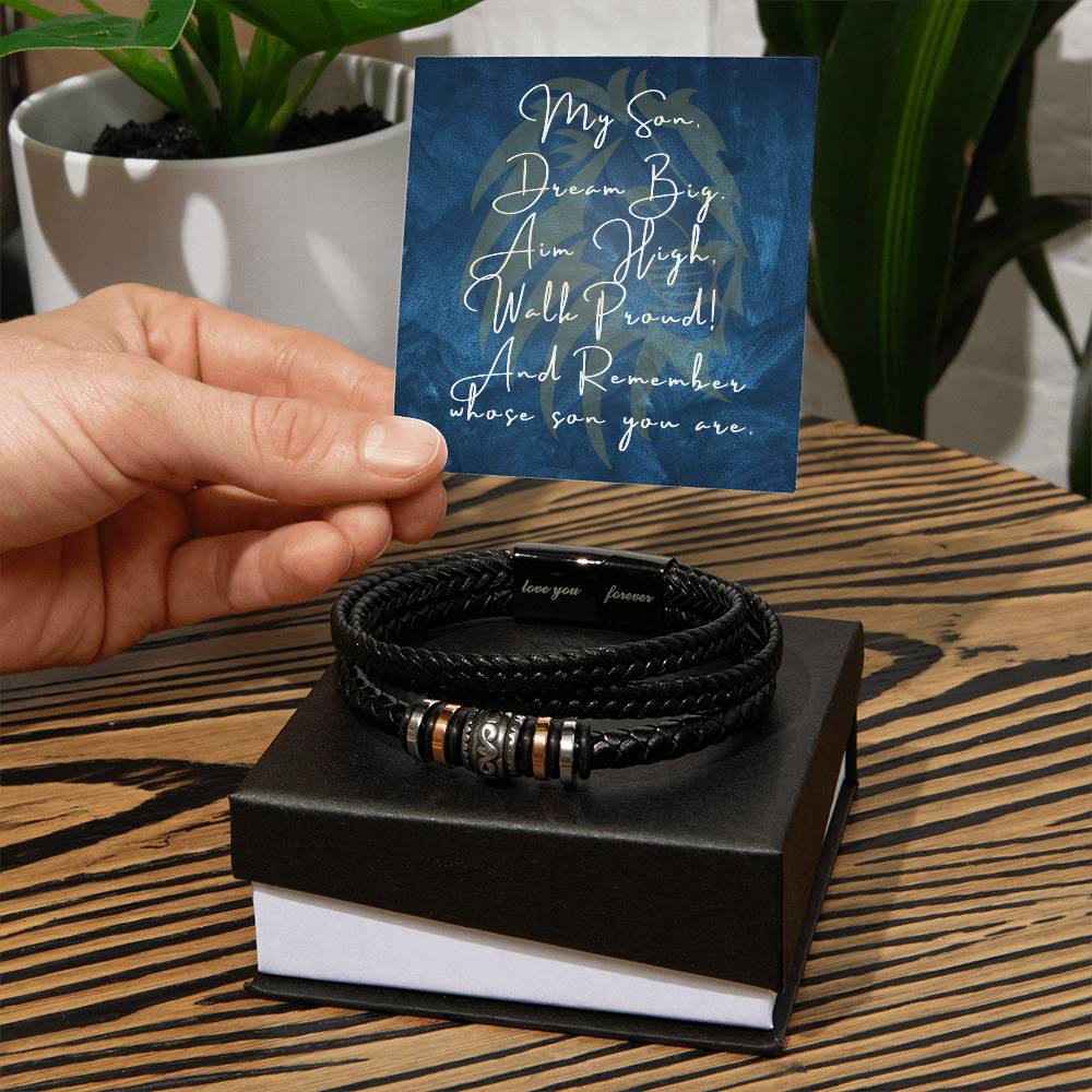 For HIM: Love You Forever Bracelet (son)