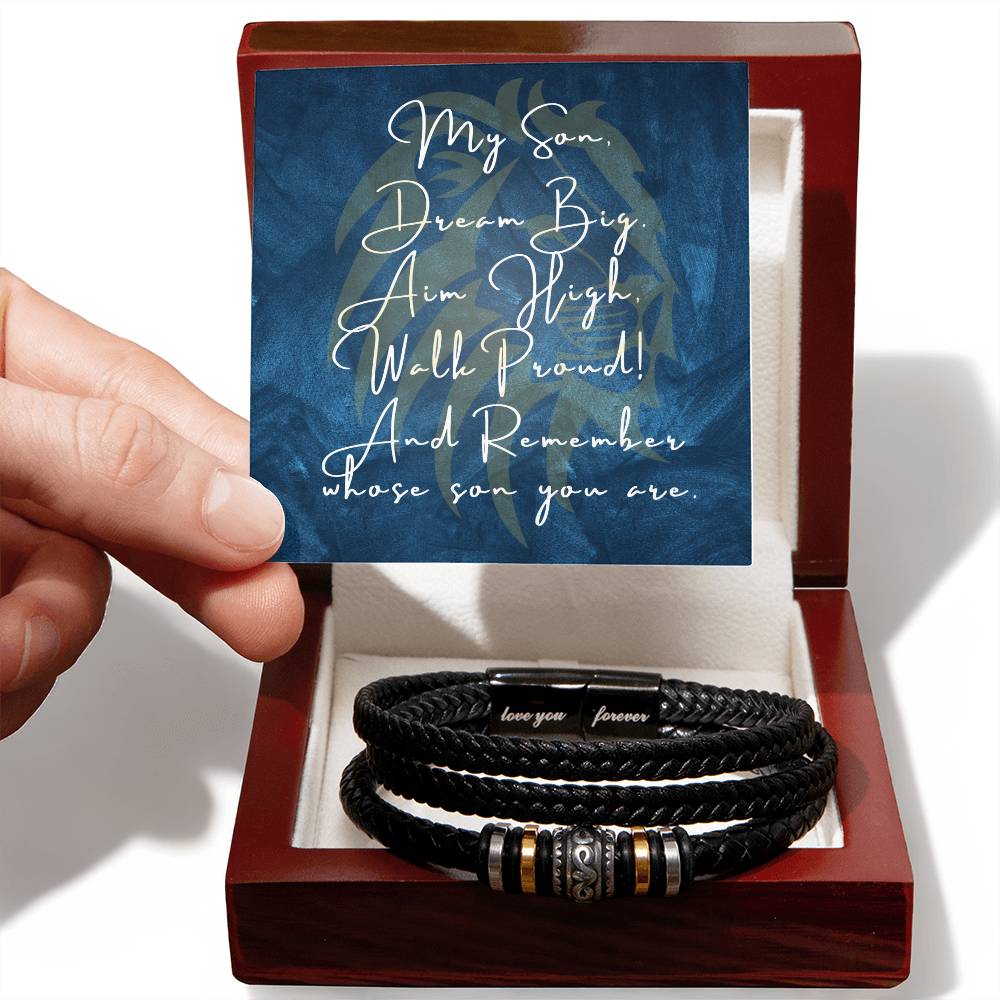 For HIM: Love You Forever Bracelet (son)
