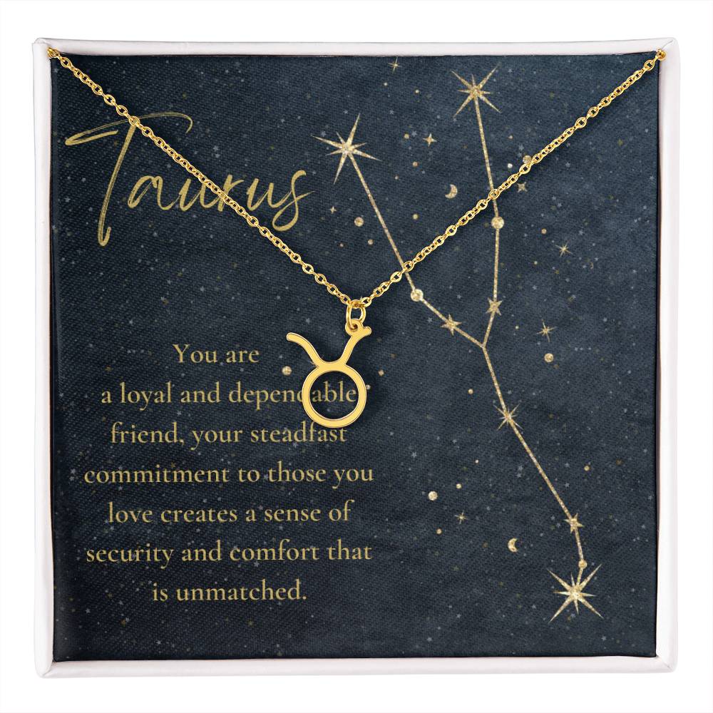 For The STYLEFLUENCER: Zodiac Symbol Necklace (Taurus)
