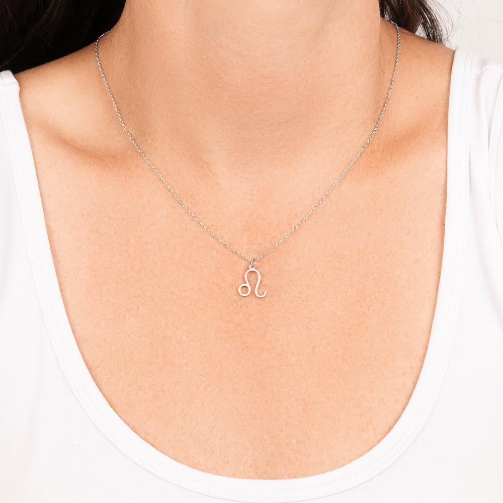 For The STYLEFLUENCER: Zodiac Symbol Necklace (Leo)
