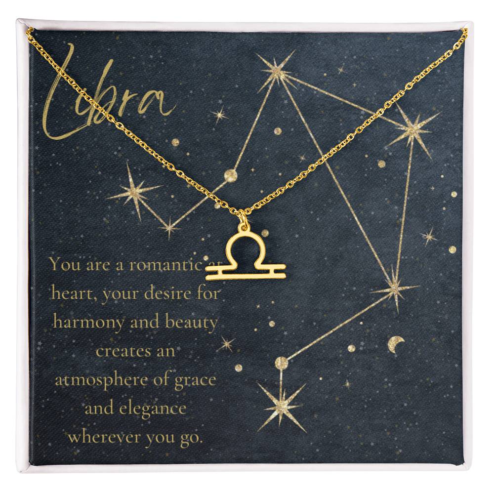 For The STYLEFLUENCER: Zodiac Symbol Necklace (Libra)