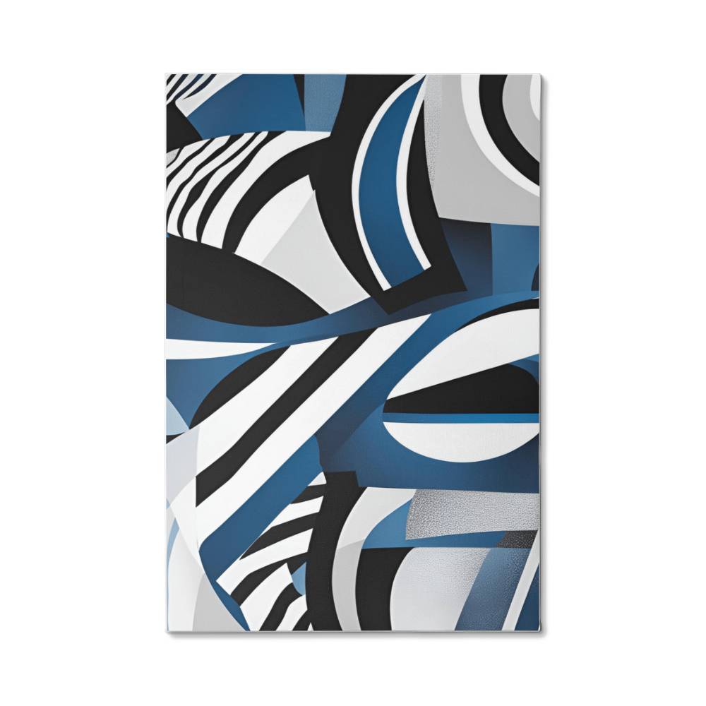 For FAMILY: Gallery Wrapped Canvas "Zebra Blue"