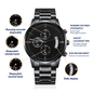 For HIM: CUSTOM Chronograph Watch - Black