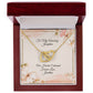 CUSTOM:  Interlocking Heart Necklace - Personalize Your Message.