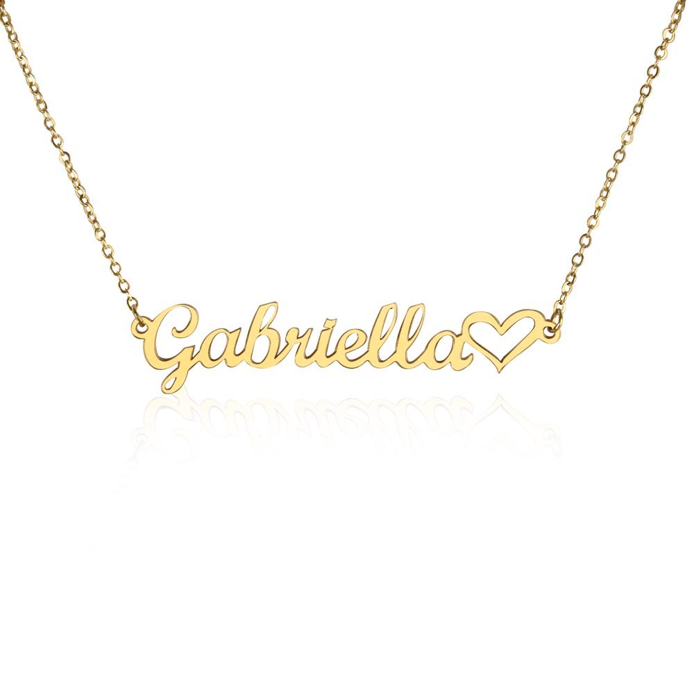 For HER: CUSTOM Name Necklace with Heart