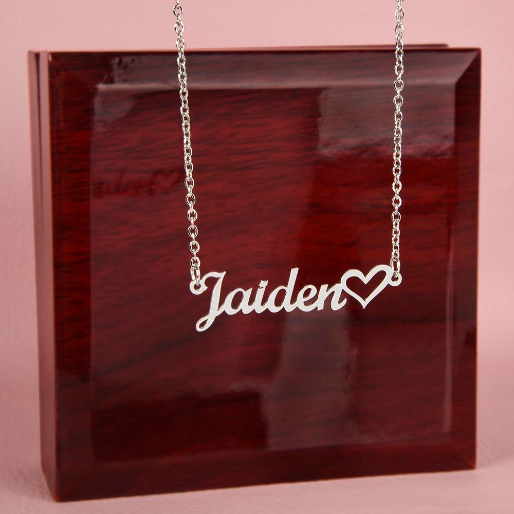 For HER: CUSTOM Name Necklace with Heart