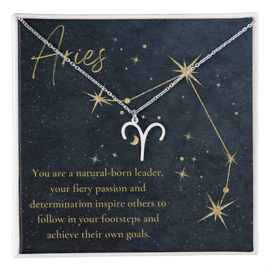 For The STYLEFLUENCER: Zodiac Symbol Necklace (Aries)