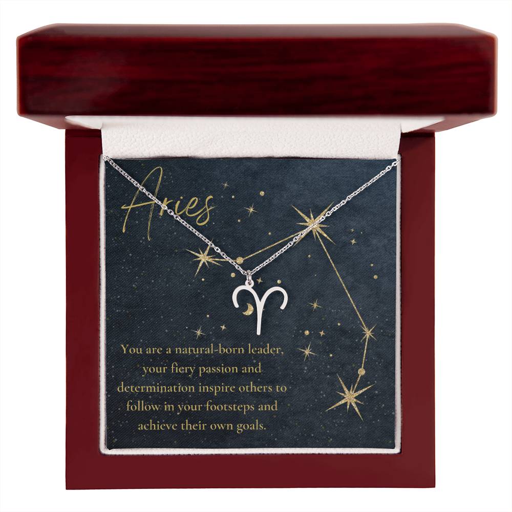 For The STYLEFLUENCER: Zodiac Symbol Necklace (Aries)