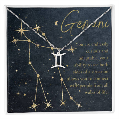 For The STYLEFLUENCER: Zodiac Symbol Necklace (Gemini)