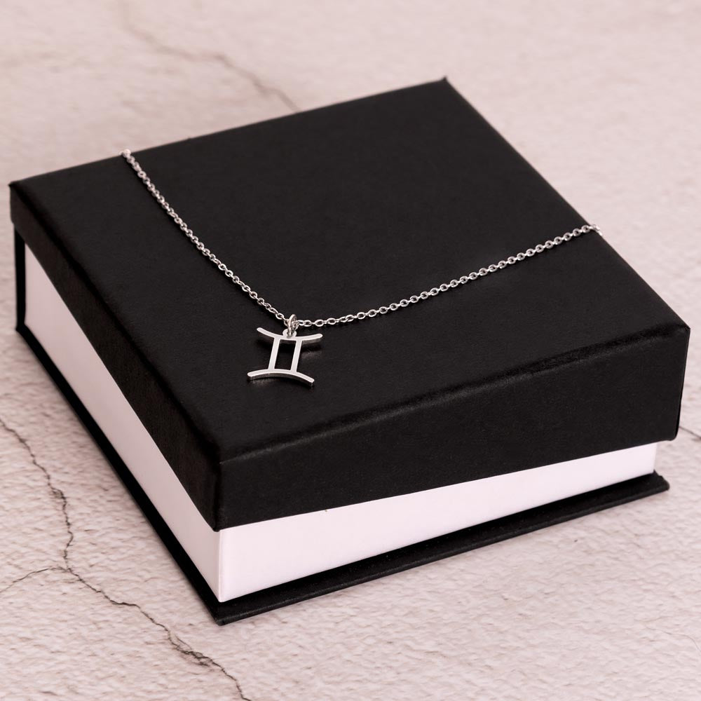 For The STYLEFLUENCER: Zodiac Symbol Necklace (Gemini)