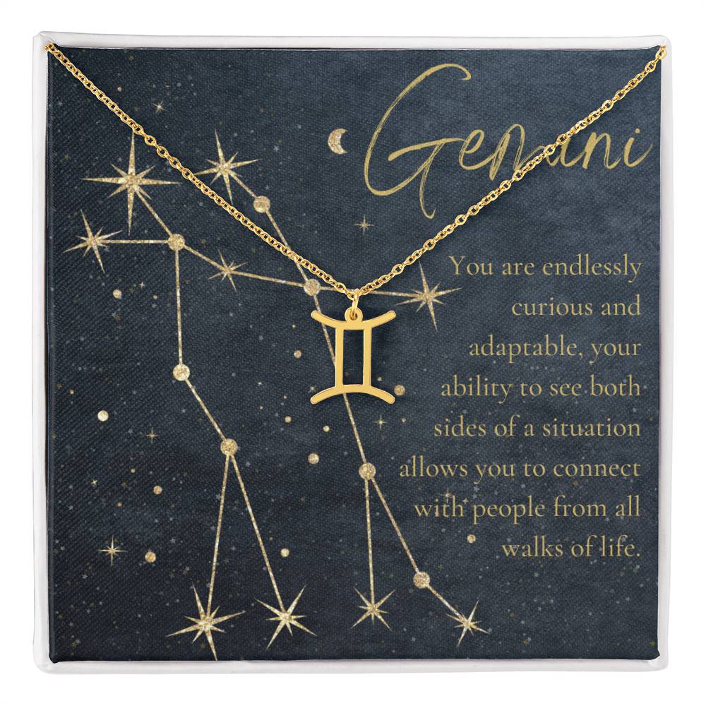 For The STYLEFLUENCER: Zodiac Symbol Necklace (Gemini)