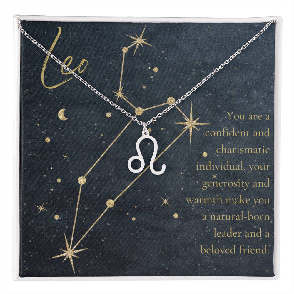 For The STYLEFLUENCER: Zodiac Symbol Necklace (Leo)