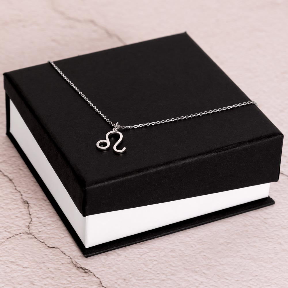 For The STYLEFLUENCER: Zodiac Symbol Necklace (Leo)