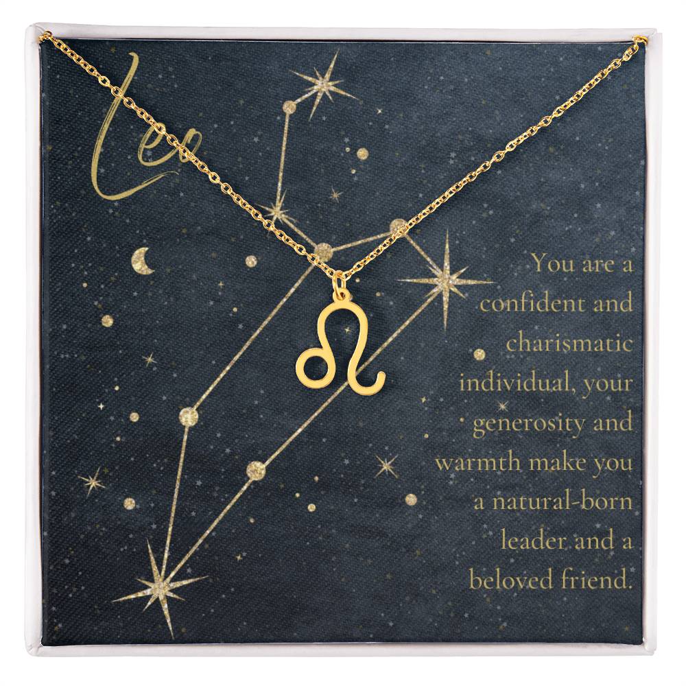 For The STYLEFLUENCER: Zodiac Symbol Necklace (Leo)