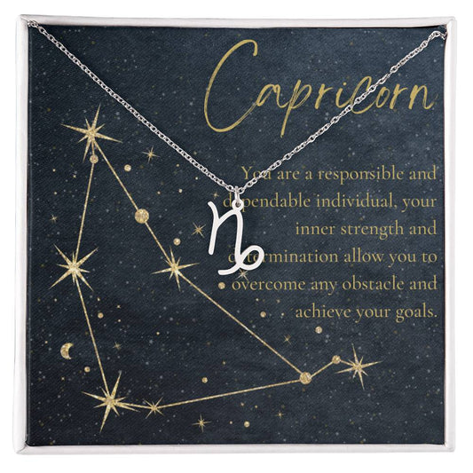 For The STYLEFLUENCER: Zodiac Symbol Necklace (Capricorn)