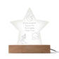 For FAMILY: Engraved Acrylic Star Plaque (Children)